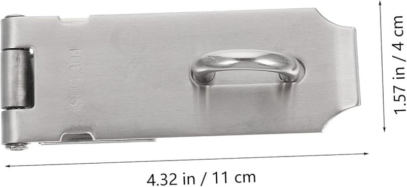 Stainless Steel Door Latch Lock Security Clasp Easy to Install Door Buckle - Image 3