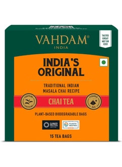 VAHDAM India's Original Masala Chai Tea 15 Teabags (30g)  - Image 1