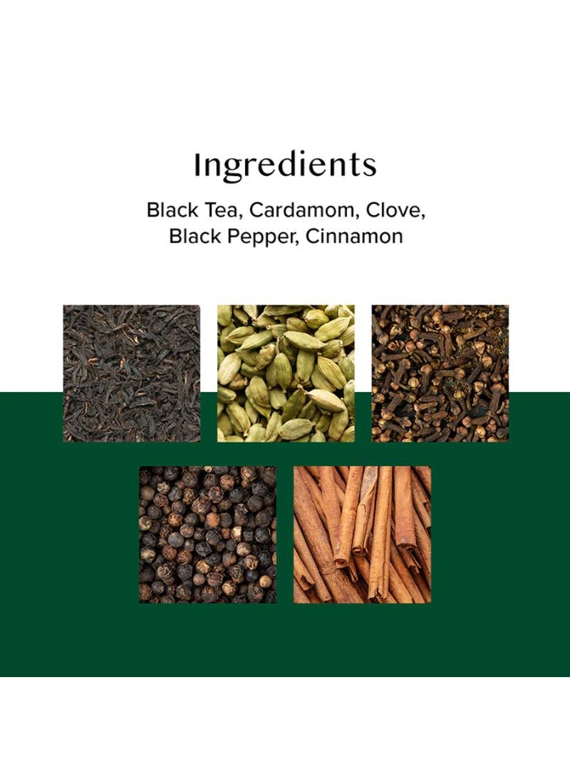Vahdam India's Original Masala Chai Tea 15 Teabags (30g)  - Image 4