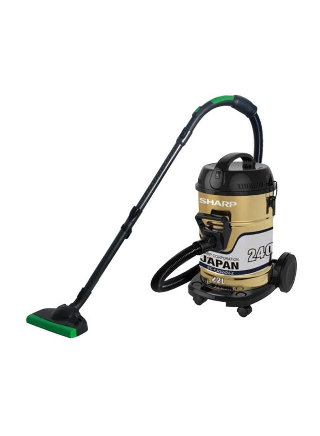 SHARP Vacuum Cleaner Drum 22L 2400W 22 L 2400 W EC-CA2422-Z Gold/Black - Image 2