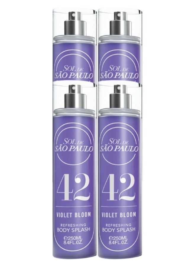 SOL 4 Pieces 42 Violet Bloom Body Splash 250ML - Image 1