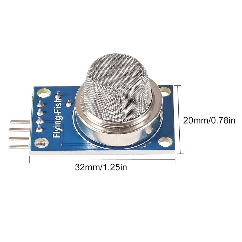 ACEIRMC 5pcs MQ135 MQ-135 Air Quality Sensor Hazardous Gas Detection Module for Arduino Raspberry Pi ESP8266 MQ135 5V DC (MQ-135) - Image 2