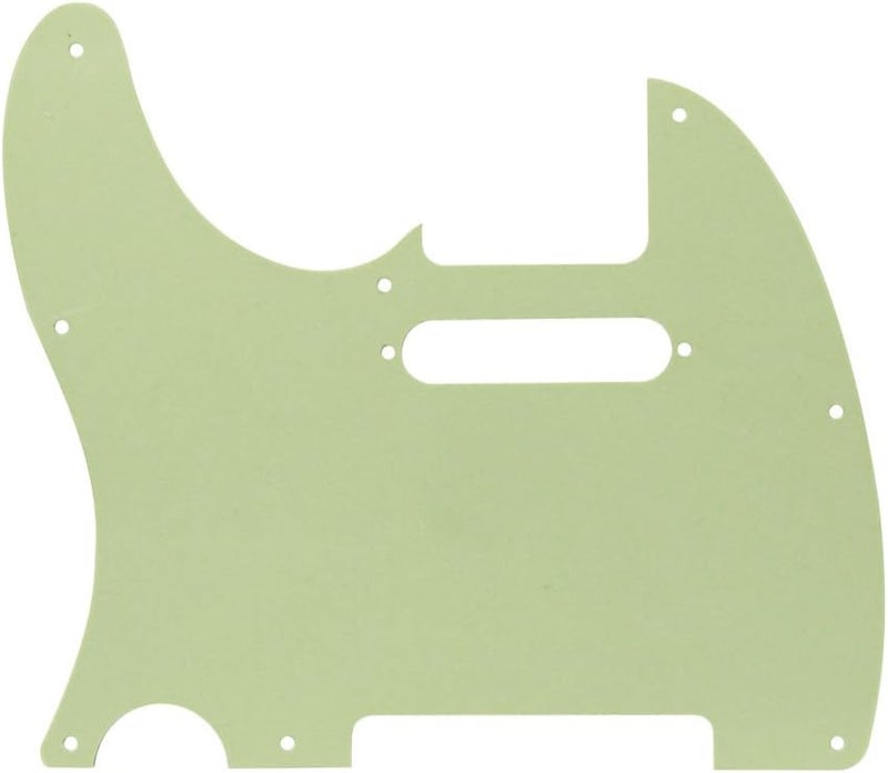 FLEOR 8 Hole TL Pickguard Scratch Plate with Pickguard Screws Set Fit USA/MX Standard TL Style Pickguard Replacement, 3Ply Mint Green - Image 4