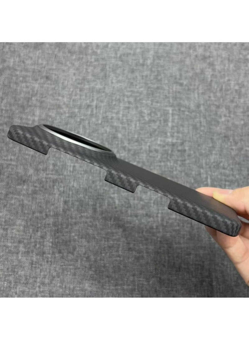 general Honor Magic8 Pro 2025 1500D Aramid Fiber Phone Case Ultra-thin Magnetic Kevlar Protective Cover with Wireless Charging Support Rigid Metal Lens Ring Design - Image 2