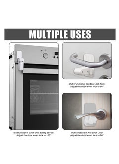 KASTWAVE Lock Handle 4 Pieces Safety Locks for Children and Pets, Door and Window Lock with VHB Sticker, Child Safety Lock, No Tools or Drills Required(White)  - Image 4