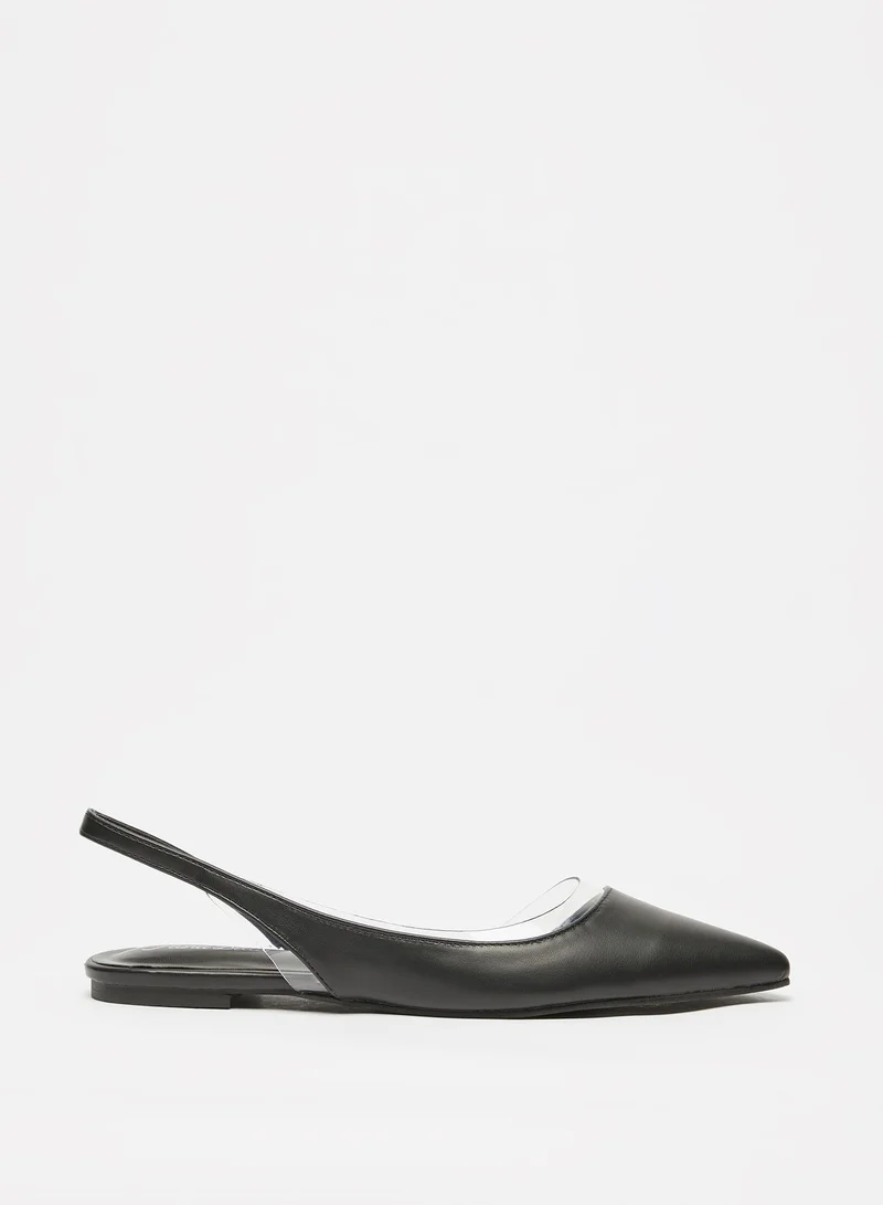 Flora Bella By Shoexpress Womens Pointed Toe Slip-On Sling Back Ballerina Shoes
