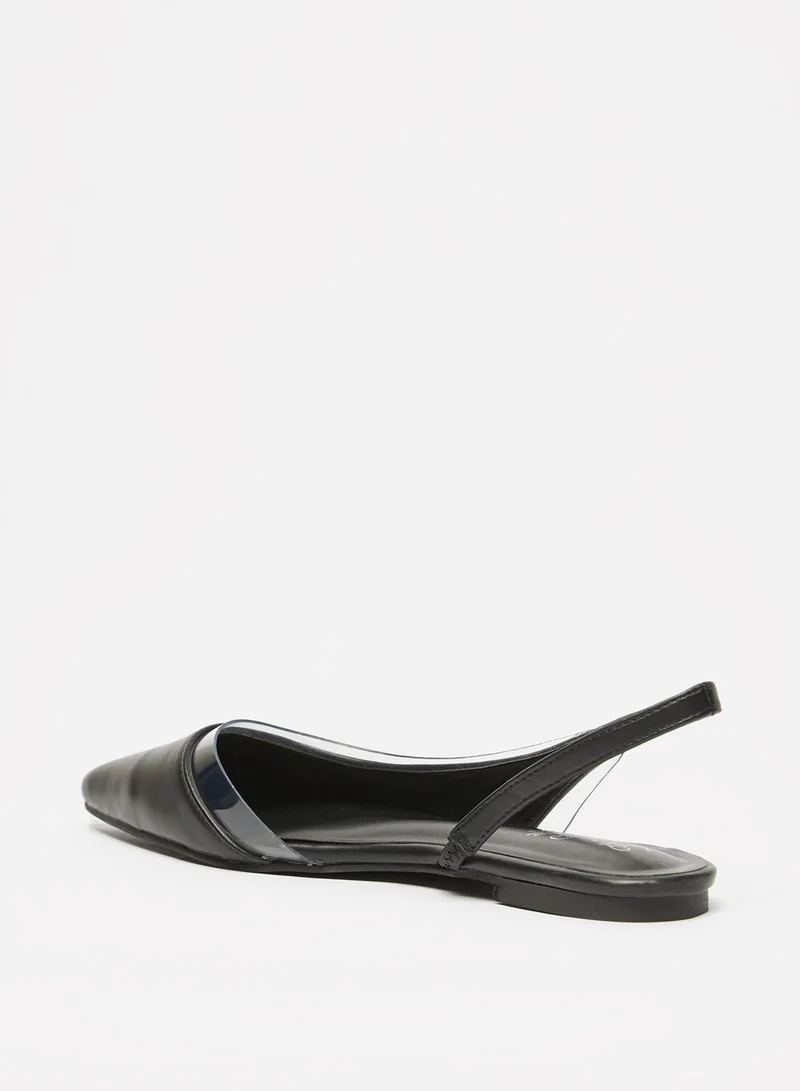 Flora Bella By Shoexpress Womens Pointed Toe Slip-On Sling Back Ballerina Shoes
