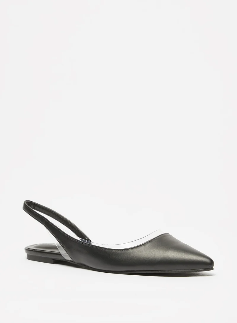 Flora Bella By Shoexpress Womens Pointed Toe Slip-On Sling Back Ballerina Shoes