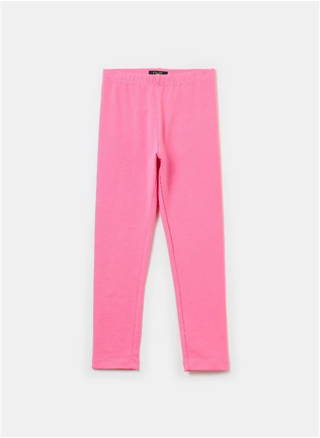 او في اس Stretch cotton leggings