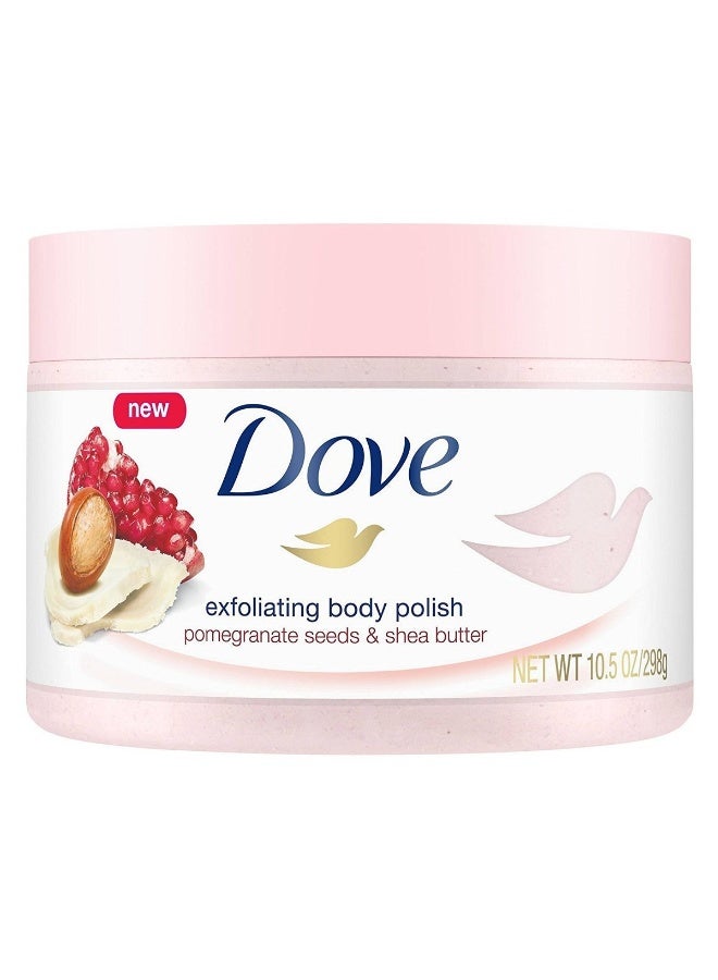 دوف مقشر الجسم ببذور الرمان وزبدة الشيا من دوف 298 جرام - Image 1