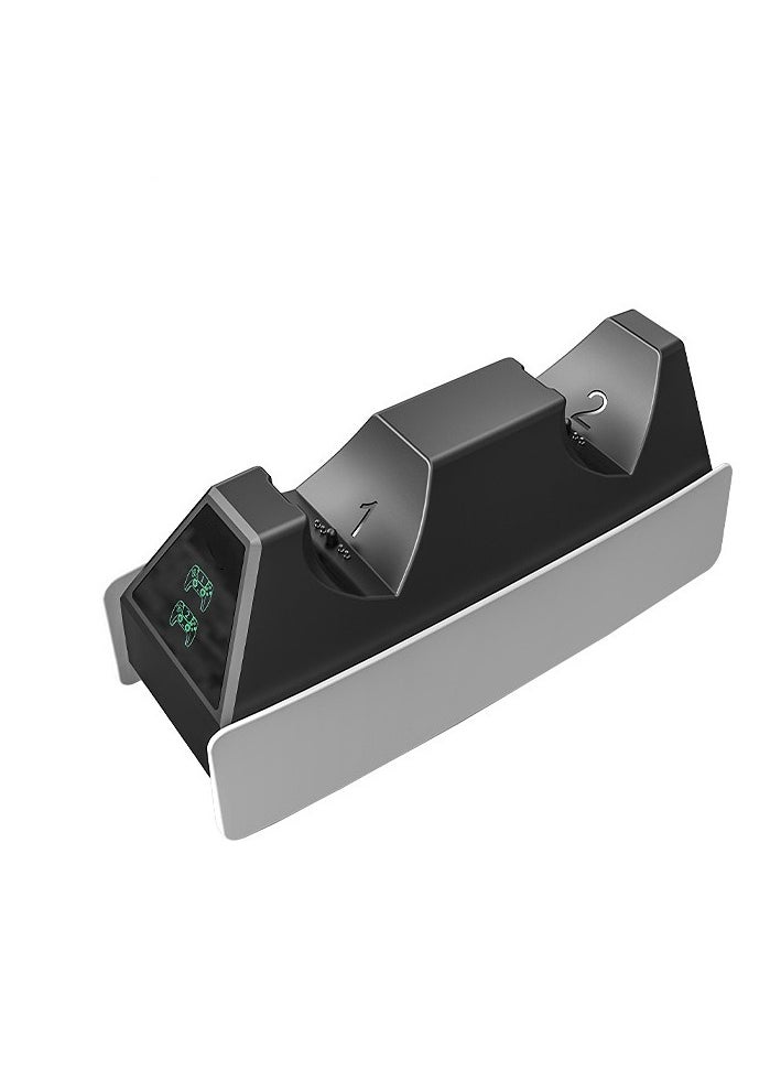 Generic - For Sony PS5 controller handle base, two-seat charging stand game controller with LED light special fast charger power base - Image 1