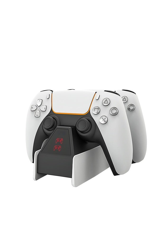 Generic - For Sony PS5 controller handle base, two-seat charging stand game controller with LED light special fast charger power base - Image 1