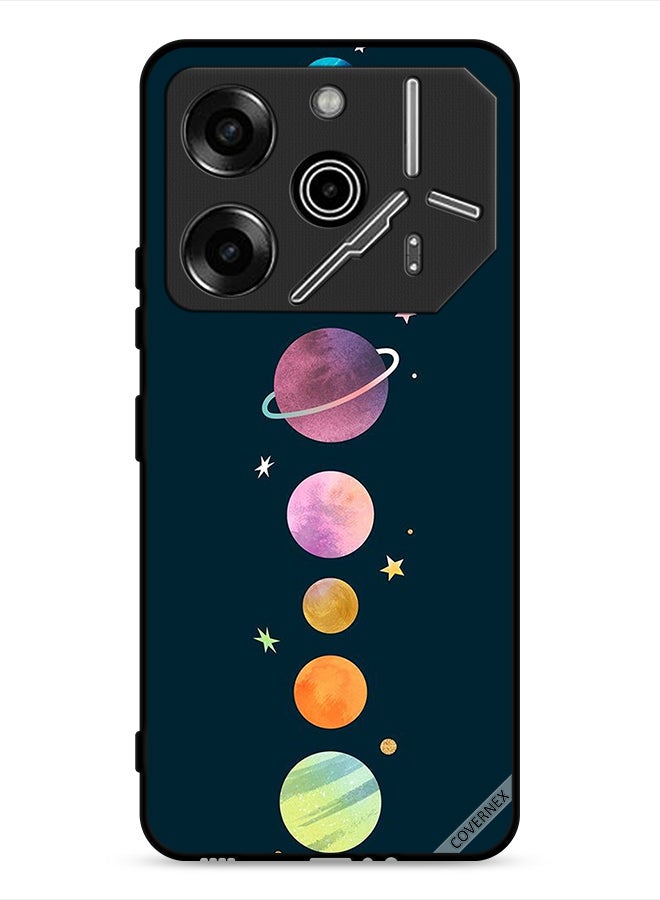 Covernex Tecno Pova 6 Pro 5G Protective Case Cover Planets In Row - Image 1
