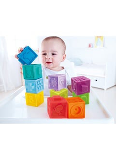 Hape Squeeze Me Blocks, Soft Silicone Stacking Toy, Baby Montessori Sensory Ball Teether, Squeeze Play with Numbers Shapes Animals Fruit and Textures, Activity Toy for Toddlers 6 Months and Up, 10pcs - pzsku/Z04A87A6703C065258783Z/45/_/1721629187/0a9c73db-0450-45df-b261-cddc92633c6b