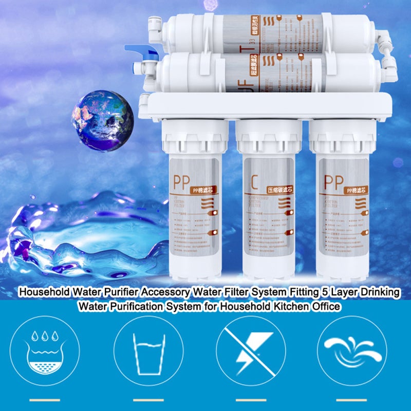 Water Purifier 3L/Min Waterflow Compact Size Easy Installation - Food-Grade Materials Water Filter System for Household Use - Image 2