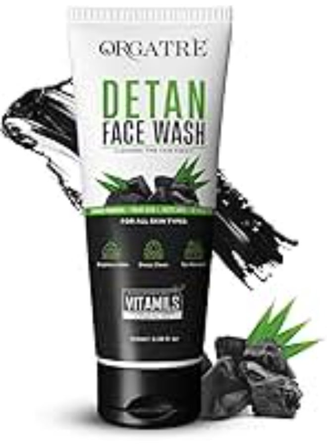 Orgatre Detan Skincare Combo – Face Wash100ml, Detan Cream100g & Peel-Off Mask 100ml| Removes Tan, Brightens Skin & Deep Cleansing | All Skin Types - Image 2