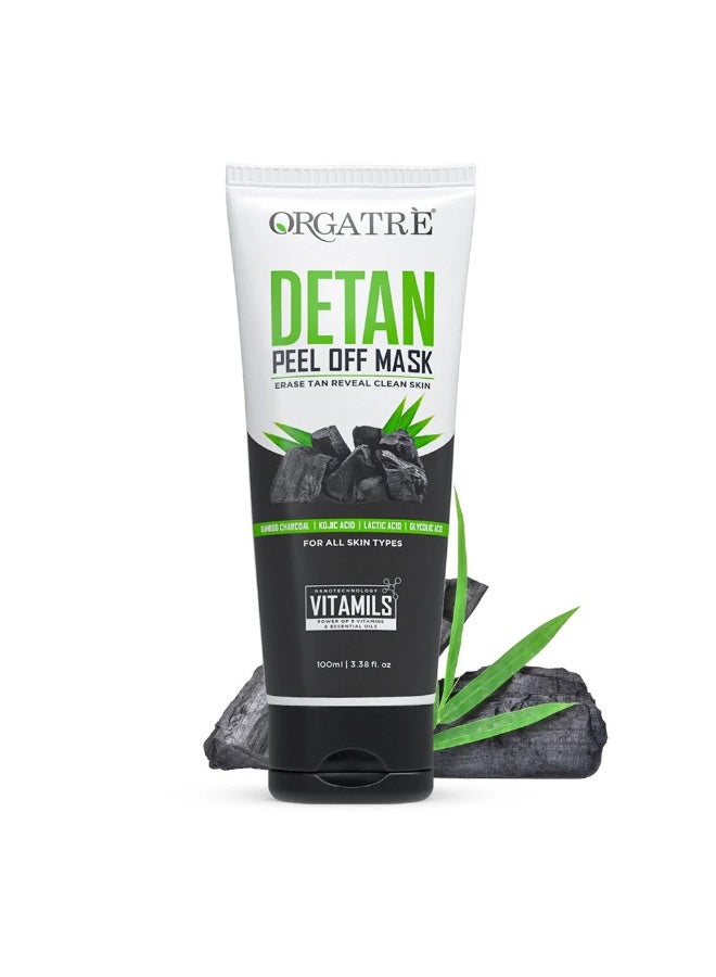 Orgatre Detan Skincare Combo – Face Wash100ml, Detan Cream100g & Peel-Off Mask 100ml| Removes Tan, Brightens Skin & Deep Cleansing | All Skin Types - Image 3