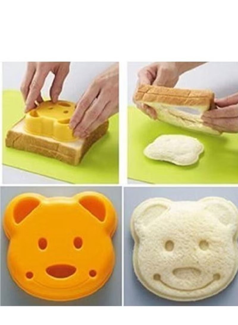 DIY Picnic Kitchen Animal Mould Rice Shaper Bento Accessories Cute Panda Bear Sandwich Cutter Cake Bread Toast Maker Mini Shape - Image 1