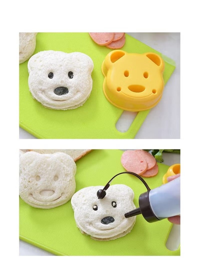 DIY Picnic Kitchen Animal Mould Rice Shaper Bento Accessories Cute Panda Bear Sandwich Cutter Cake Bread Toast Maker Mini Shape - Image 5