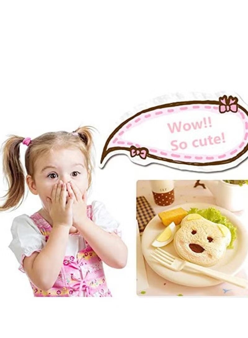 DIY Picnic Kitchen Animal Mould Rice Shaper Bento Accessories Cute Panda Bear Sandwich Cutter Cake Bread Toast Maker Mini Shape - Image 3