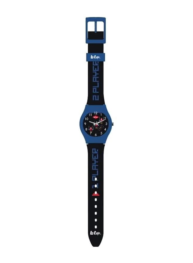 لي كوبر Lee Cooper Kids PC21S Movement Watch, Analog Display and Silicone Strap - LC.K.1.951, Blue