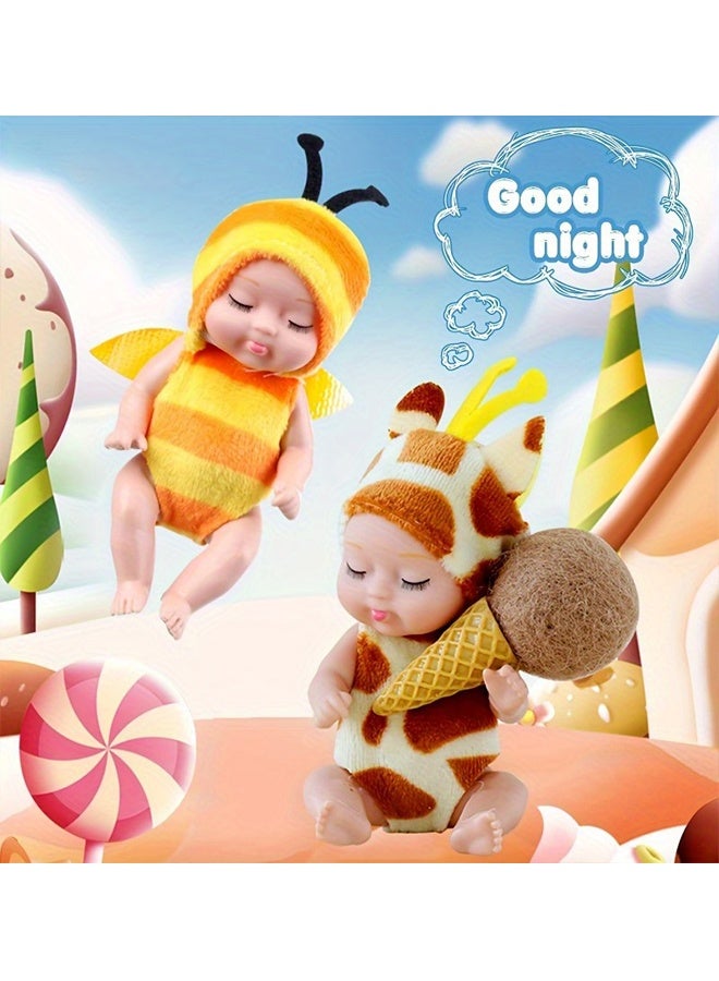 Beauenty ﻿ Reborn Baby Doll Gift Set 10pcs Realistic Newborn Baby Dolls Lifelike Weighted with Soft Silicone Doll Girls with Plush Toy Doll Clothes Accessories for Age 3+ - Image 5