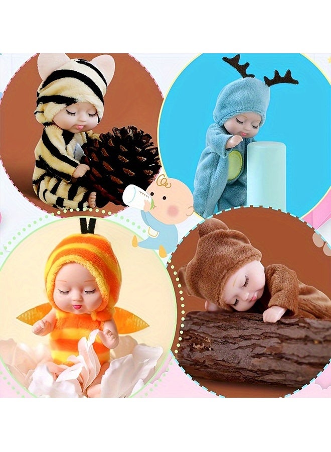Beauenty ﻿ Reborn Baby Doll Gift Set 10pcs Realistic Newborn Baby Dolls Lifelike Weighted with Soft Silicone Doll Girls with Plush Toy Doll Clothes Accessories for Age 3+ - Image 4
