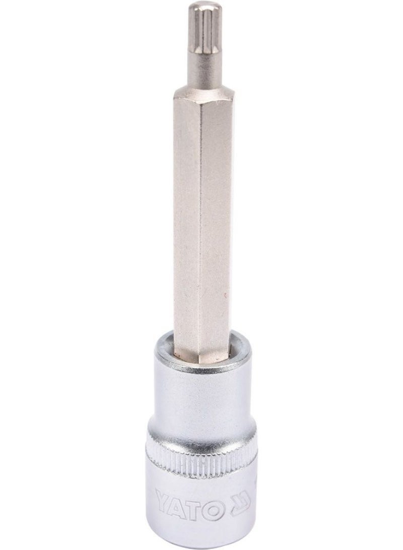 YATO Socket Bit 1/2" Spline M6 L=100mm YT-04351