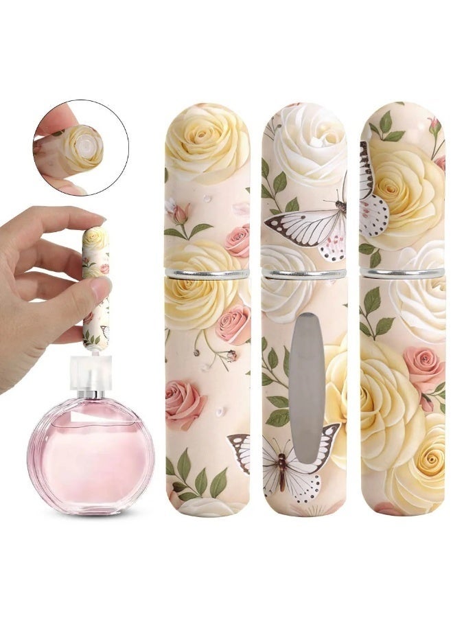 Perfume Refillable Bottles, 5ML Perfume Atomiser Bottles, 3PCS Mini Travel Perfume Atomizer Portable Purse Spray Bottle Empty Container, for Purse Handbag Pocket Luggage - Image 1
