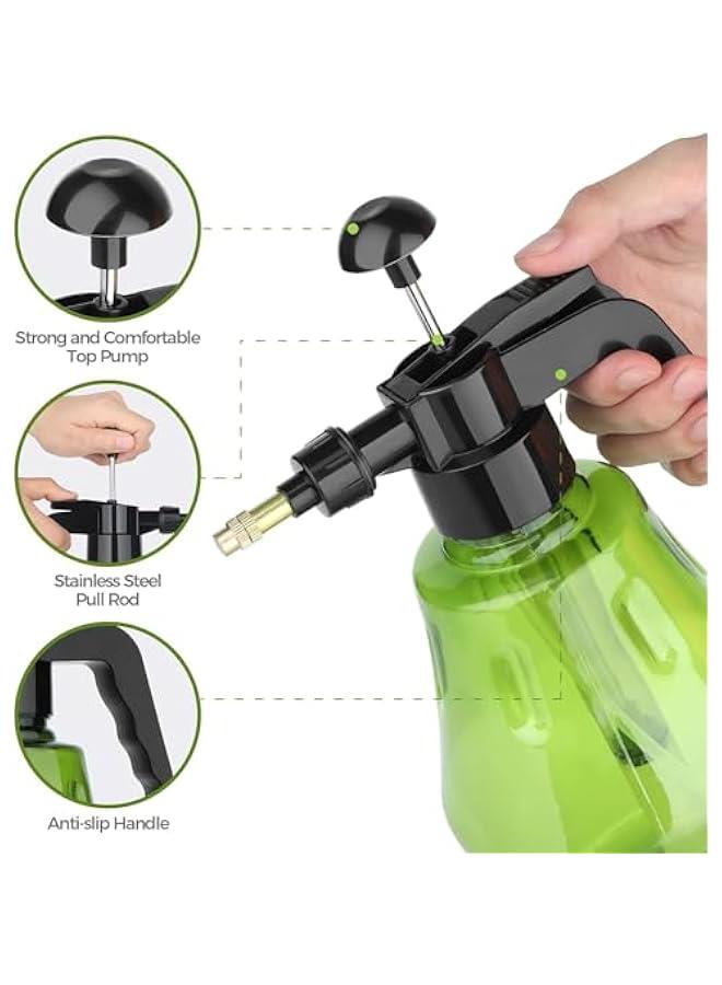 HOOKOR Fine Mist Spray Bottle Plastic1.5L, Hand Held Pressure Plant Mister with Top Pump for Water Spray Bottle - Fine Mist Spray Bottle for Flowers, Plants, Gardening, Cleaning Solutions - Image 2