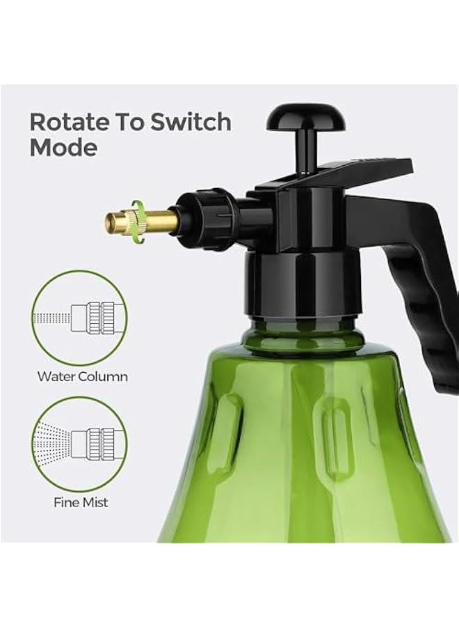 HOOKOR Fine Mist Spray Bottle Plastic1.5L, Hand Held Pressure Plant Mister with Top Pump for Water Spray Bottle - Fine Mist Spray Bottle for Flowers, Plants, Gardening, Cleaning Solutions - Image 4