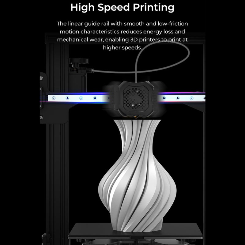 حزمة سلسلة دليل خطية كرياليتي (CREALITY) للطابعات ثلاثية الأبعاد Ender-3/ Ender-3 Pro/ Ender-3 V2، بطباعة عالية الدقة وطباعة عالية السرعة وطول عمر طويل - Image 3