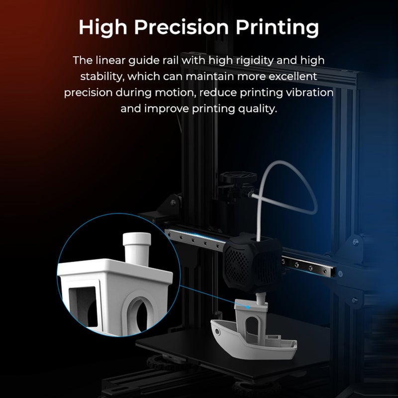 حزمة سلسلة دليل خطية كرياليتي (CREALITY) للطابعات ثلاثية الأبعاد Ender-3/ Ender-3 Pro/ Ender-3 V2، بطباعة عالية الدقة وطباعة عالية السرعة وطول عمر طويل - Image 5
