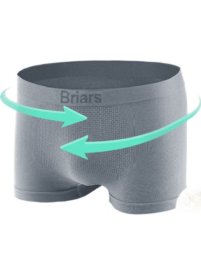 Briars Disposable Men'S Boxer Briefs, Travel-Friendly, Breathable, No-Wash, Double-Layer, Cloud-Like Comfort, Men'S Gray Shorts - Image 3