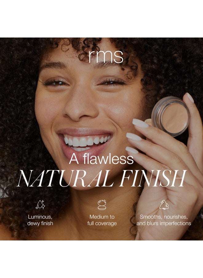 RMS Beauty RMS Beauty UnCoverup Cream Foundation - Medium to Full Coverage Foundation Makeup, Dewy Foundation Full Coverage Make Up, Hydrating Foundation Skin Tint with Buriti & Coconut Oil, Face Makeup Products  - Image 3
