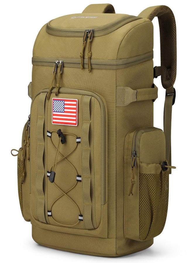 Maelstrom Backpack Cooler,Soft Lightweight Leakproof Tactical Cooler Backpack,35 Can Insulated Cooler Bag,Keeps 35 Cans Hot/Cold for Up to 16 Hours,Waterproof Lunch Bag for Men Women-khaki - Image 1