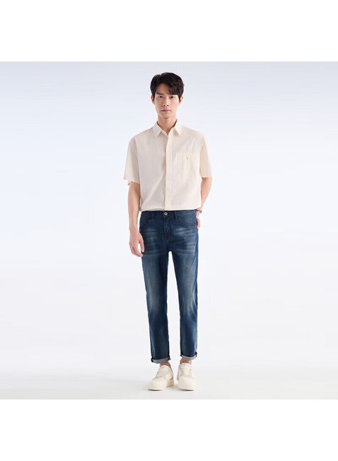 Joeone Men's Jeans Air Jeans Professional Edition Summer Lightweight Breathable Elastic Pants Men - Image 2