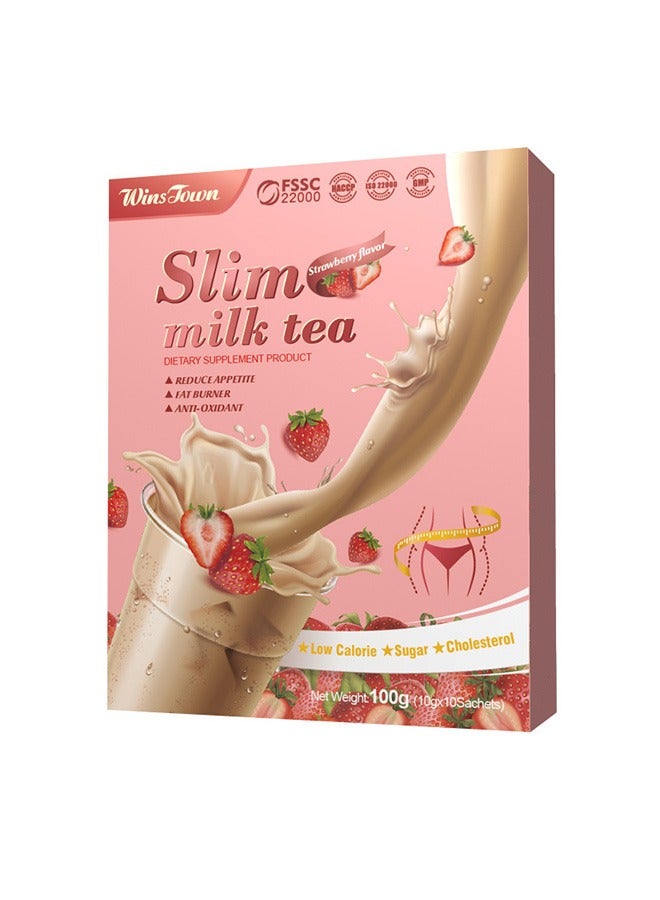 Wins Town Weight - loss milk tea, strawberry - taro weight - loss tea (strawberry flavor)  - Image 1