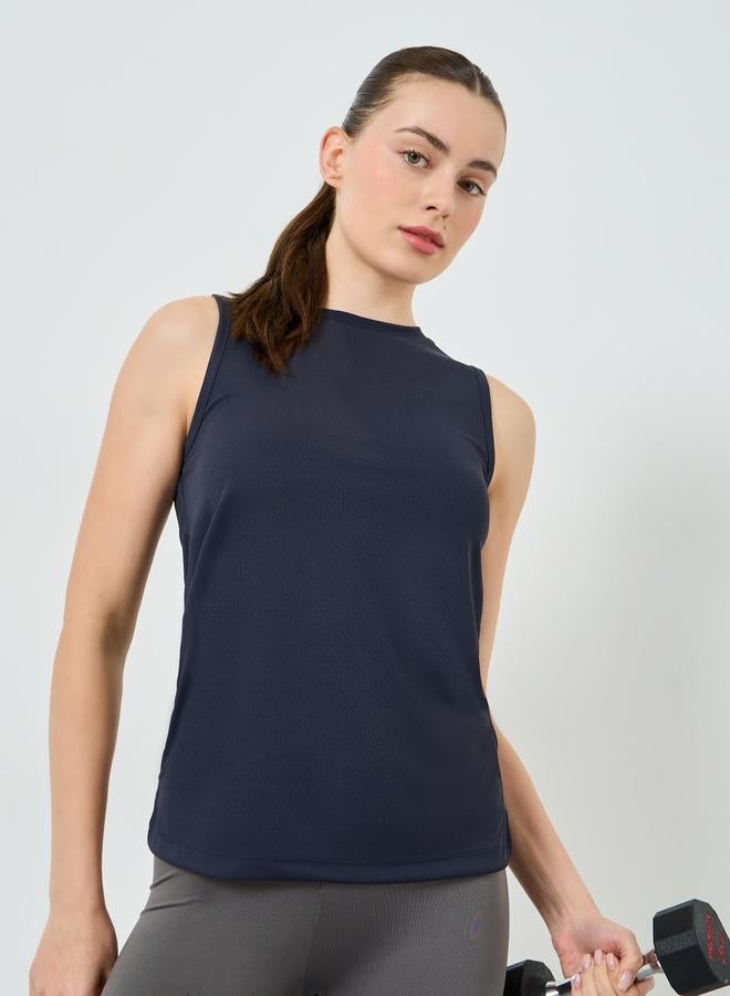 Styli Active Charcoal Textured Basic Tank - Image 1
