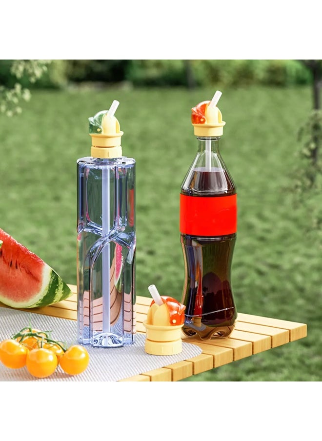 Generic - Spill-Proof Bottle Cap Cover for Kids – Leak-Resistant Drinking Lid Alternative for Juice, Water, and Milk Bottles – Easy to Use, Reusable & Child-Friendly Design - Image 1