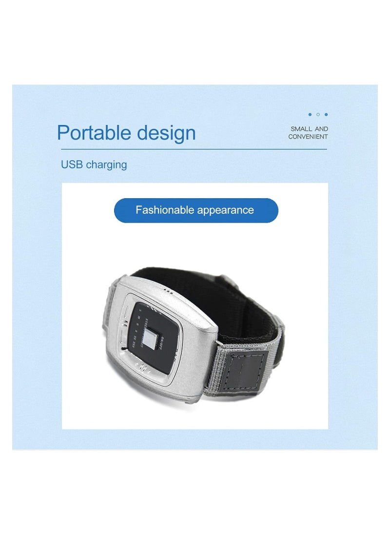 Generic - Smart Anti-Snoring Wrist Device - Portable Electric Sleep Aid Watch with 3 Modes for Adults, Children, and Seniors - Non-Intrusive Design for Comfortable Breathing and Sleep (White) - Image 1