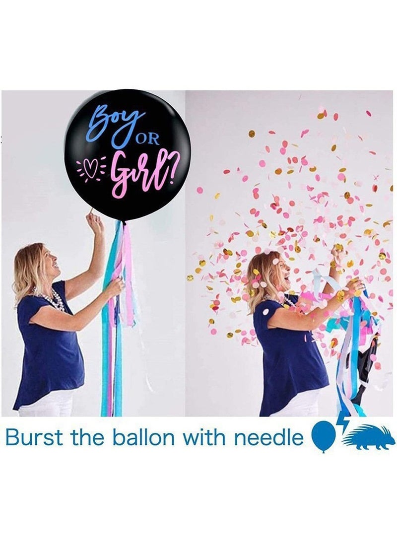 36-Inch Super Large Gender Reveal Party Balloon Set with Blue/Pink Confetti, Perfect for Home/Party/Outdoor Events, Includes Interactive Games and Party Favors - pzsku/Z04A947B1B8A310796D8CZ/45/_/1725514205/9fcbd0cf-bd3d-4252-9fb6-b322373e8e46