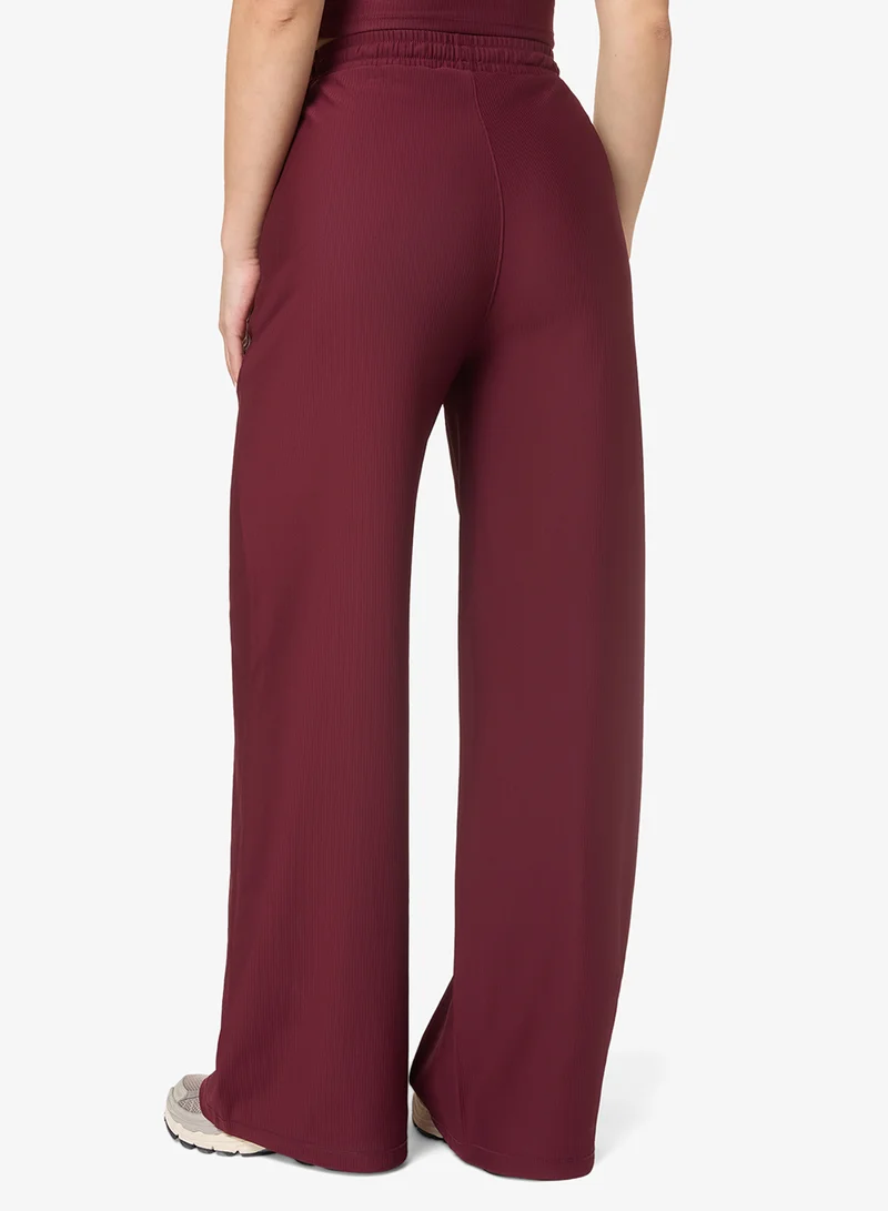 SQUATWOLF Ribbed Wide Leg Pant
