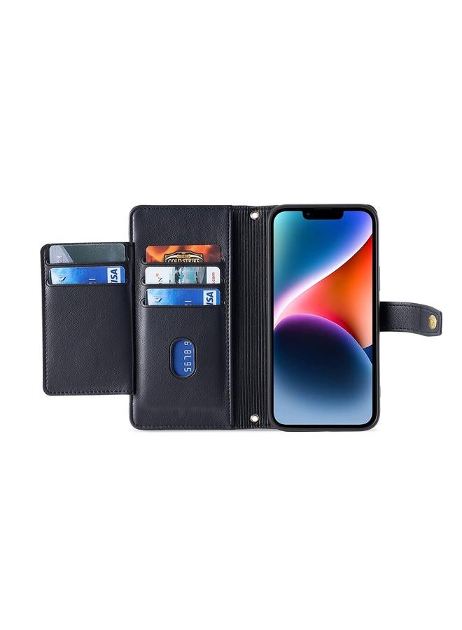 S-TOP Case For Rakuten Big S Sheep Texture Cross-body Zipper Wallet Leather Phone Case - Image 3