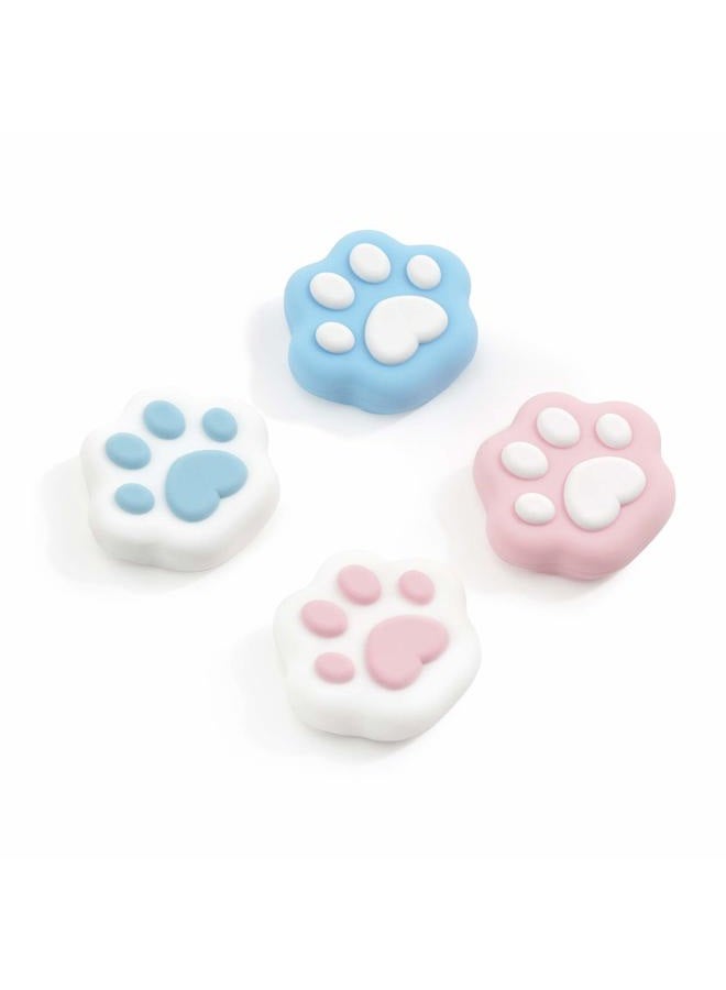 GEEKSHARE Cat Paw Thumb Grip Caps,Compatible with Nintendo Switch & Switch Lite Only,Soft Silicone Joystick Cover,4PICS [video game] - Image 1