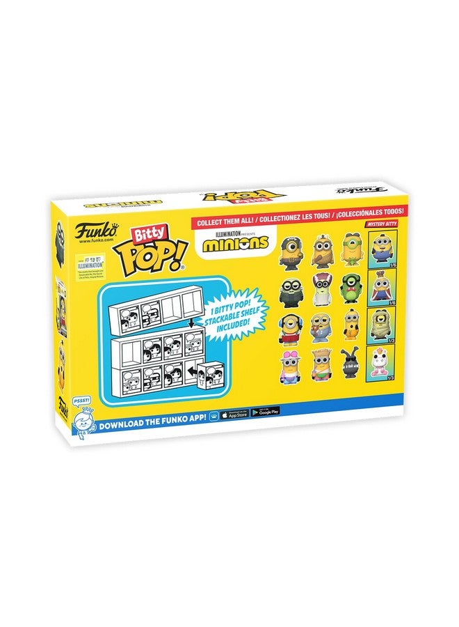 Funko فانكو بيتي بوب! مينيونز وشخصية ميني مفاجئة - 0.9 بوصة (2.2 سم) - أنا الحقير: مينيونز قابلة للجمع - رف عرض قابل للتكديس متضمن - فكرة هدية - أكياس حفلات للتخزين - Image 4