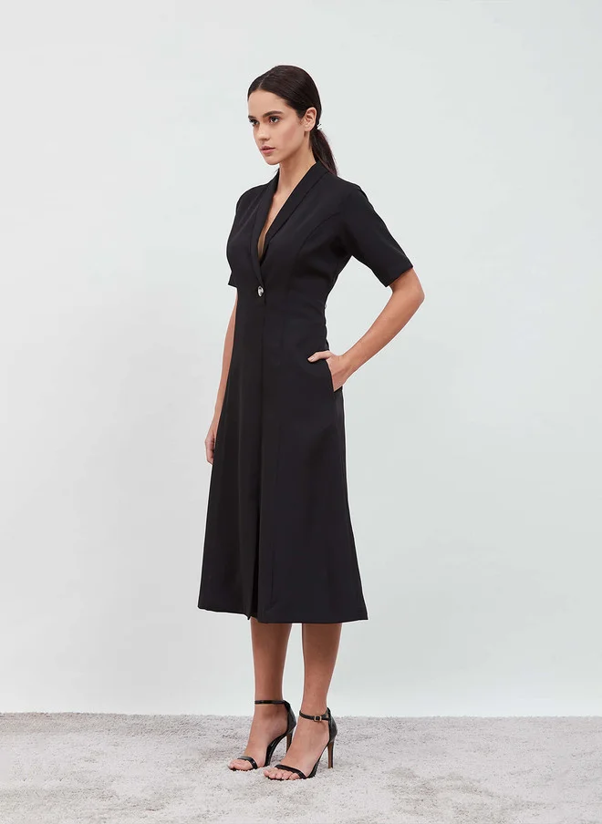 Salt Attire  SALT ATTIRE V-Neck Cotton Wrap Dress for Women | Best Price UAE