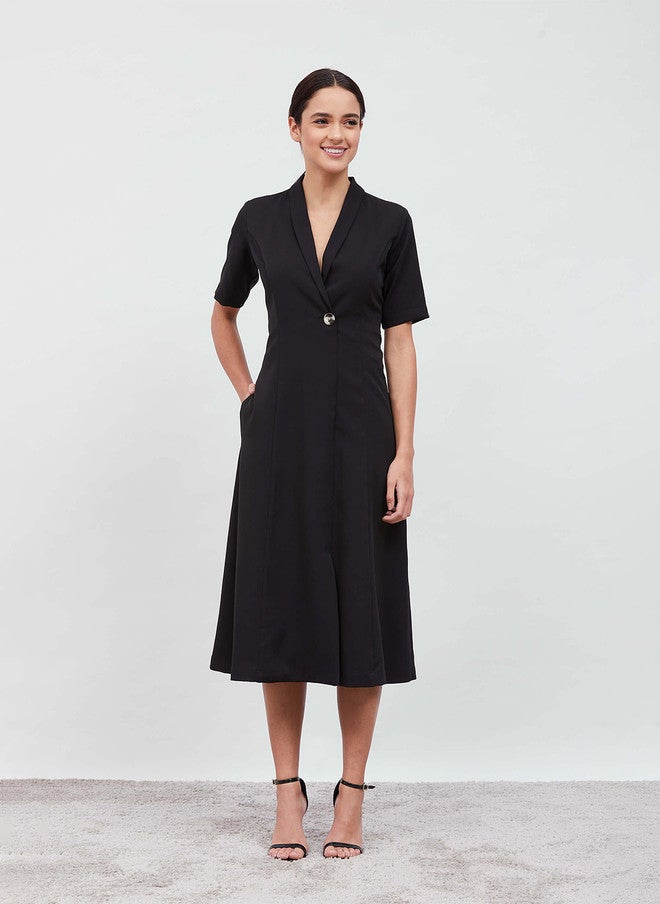 SALT ATTIRE V-Neck Cotton Wrap Dress - Image 1