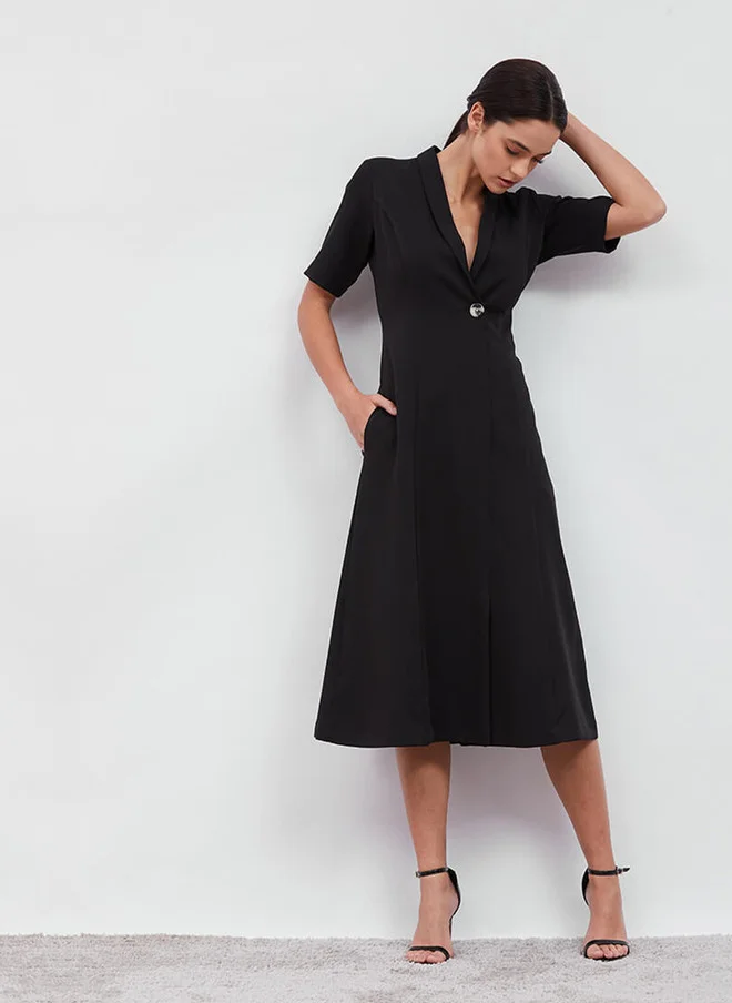 Salt Attire  SALT ATTIRE V-Neck Cotton Wrap Dress for Women | Best Price UAE
