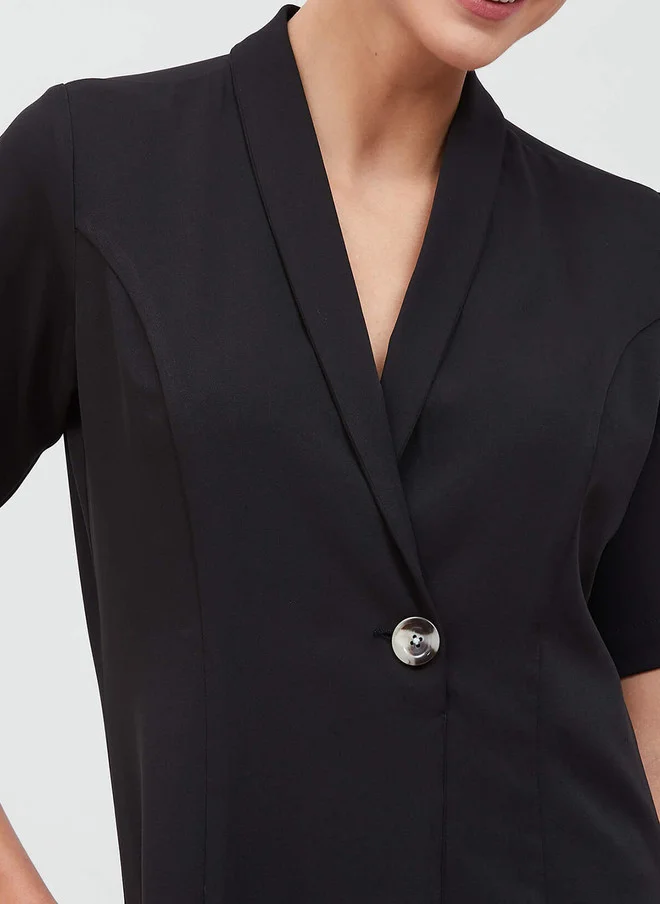 سولت اتاير SALT ATTIRE V-Neck Cotton Wrap Dress